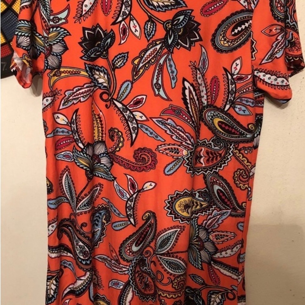 Vibrant Paisley Print Dress